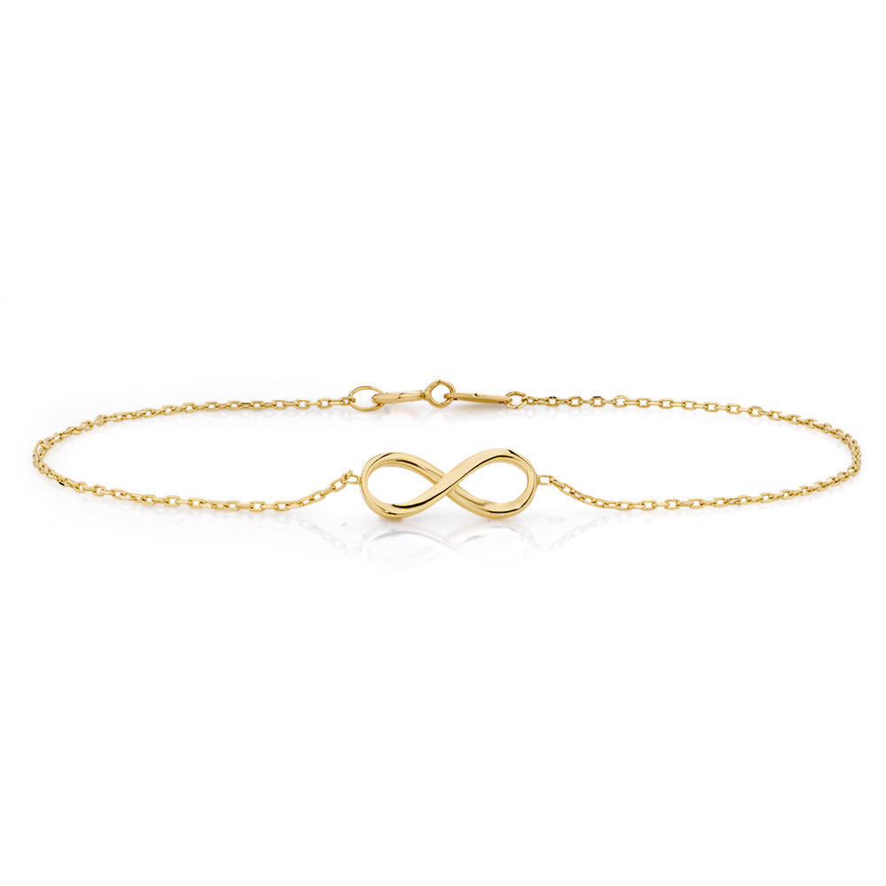 Infinity Bracelet in 10ct Yellow Gold