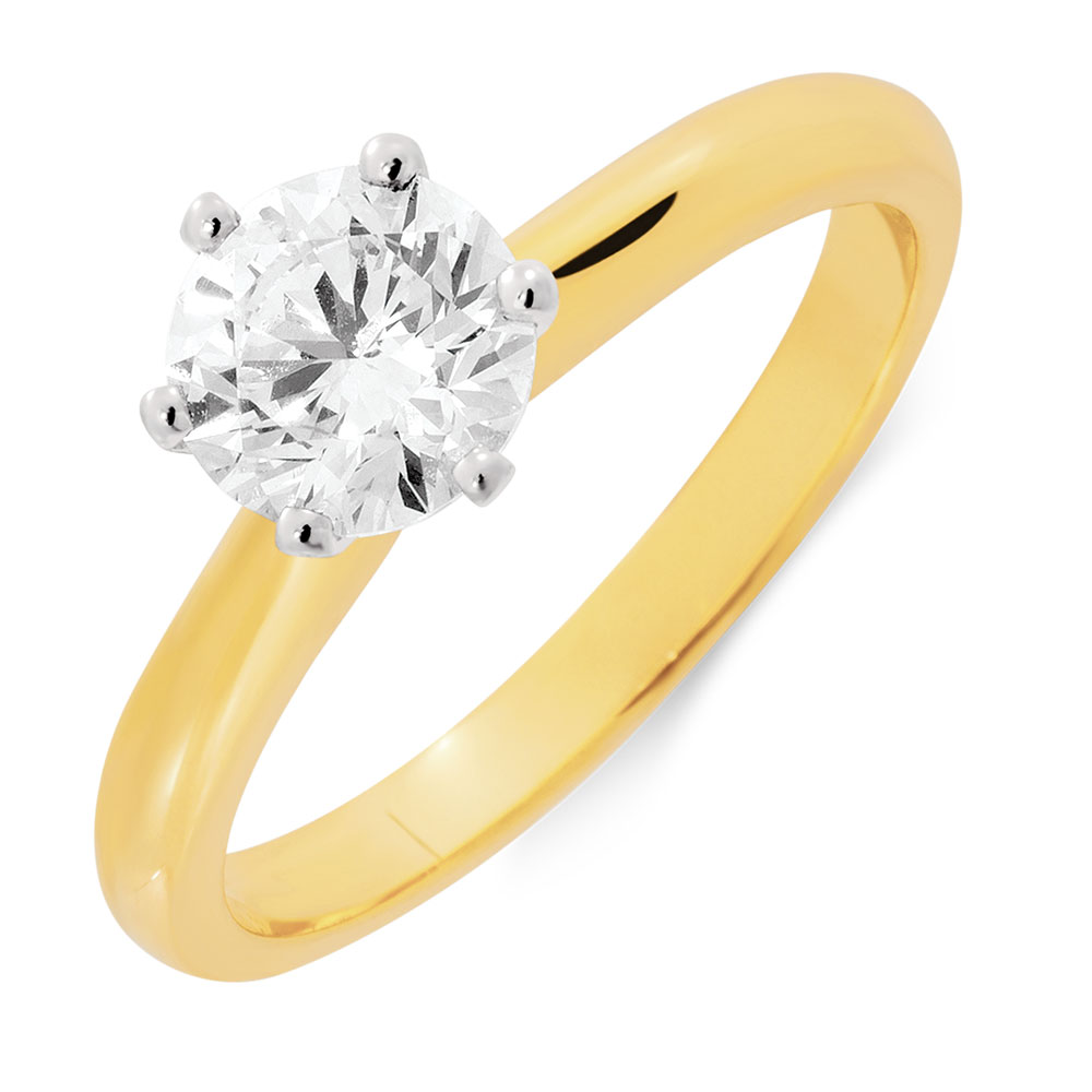 Carat Certified Diamond K White Gold Engagement Ring Carat Certified Diamond K White Gold Engagement Ring