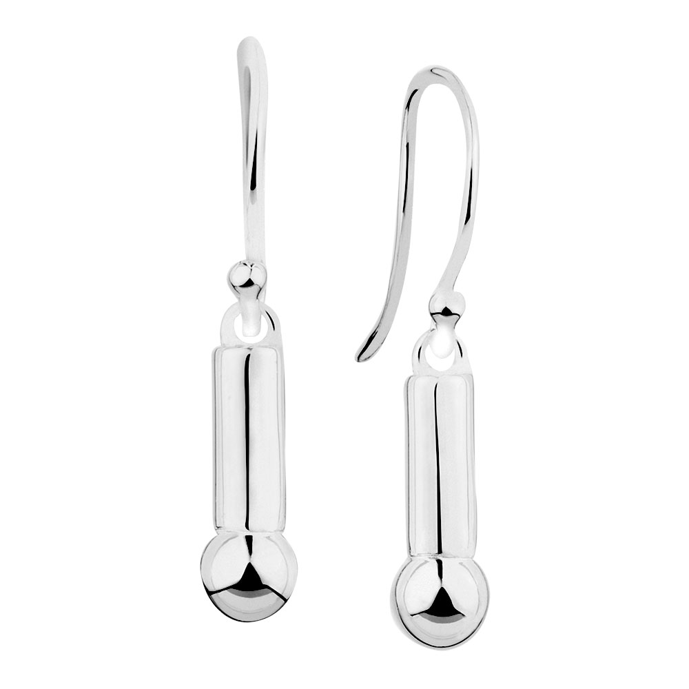 Sterling Silver 31mm Charm Earrings