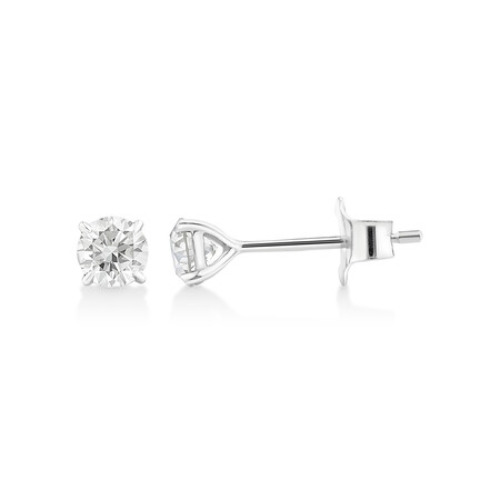 Solitaire Stud Earrings with 0.50 Carat TW of Diamonds in 10kt White Gold Solitaire Stud Earrings with 0.50 Carat TW of Diamonds in 10kt White Gold
