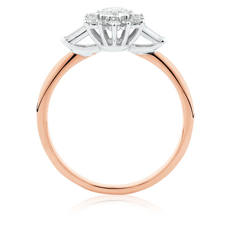 Evermore Engagement Ring with 0.50 Carat TW of Diamonds in 10ct Rose & White Gold Evermore Engagement Ring with 0.50 Carat TW of Diamonds in 10ct Rose & White Gold
