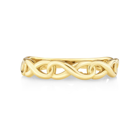 Infinity Ring In 10kt Yellow Gold Infinity Ring In 10kt Yellow Gold