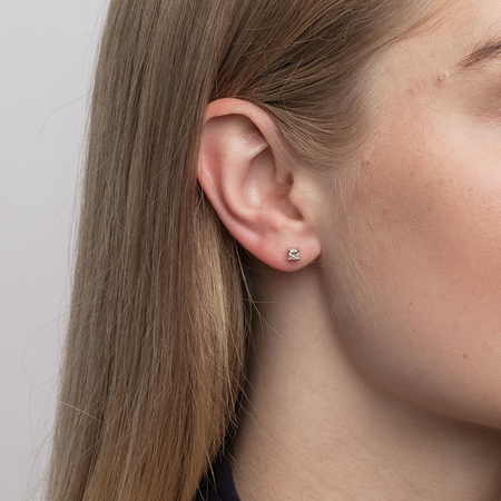 Stud Earrings with 0.33 Carat TW of Diamonds in 10kt White Gold Stud Earrings with 0.33 Carat TW of Diamonds in 10kt White Gold