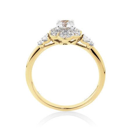Evermore Engagement Ring with 0.60 TW of Diamonds in 10ct Yellow Gold Evermore Engagement Ring with 0.60 TW of Diamonds in 10ct Yellow Gold