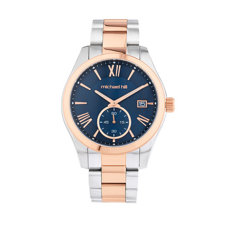 Water Resistant Watch In Rose And White Tone Stainless Steel Water Resistant Watch In Rose And White Tone Stainless Steel
