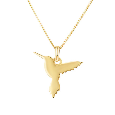 Hummingbird Pendant In 10ct Yellow Gold Hummingbird Pendant In 10ct Yellow Gold