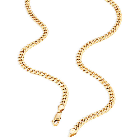 45cm (18”) 4.5mm Width Miami Curb Chain in 10kt Yellow Gold 45cm (18”) 4.5mm Width Miami Curb Chain in 10kt Yellow Gold