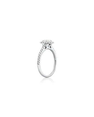 Engagement Ring With 0.95 Carat TW Of Diamonds In 14kt White Gold Engagement Ring With 0.95 Carat TW Of Diamonds In 14kt White Gold