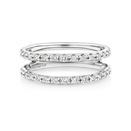 Enhancer Ring with 1/4 Carat TW of Diamonds in 10ct White Gold Enhancer Ring with 1/4 Carat TW of Diamonds in 10ct White Gold