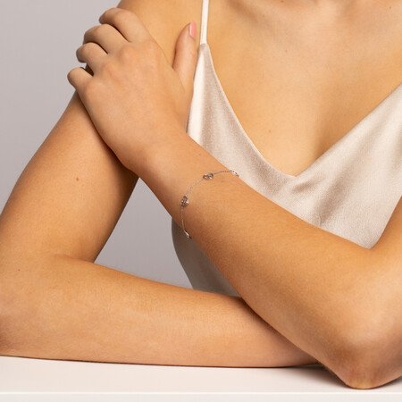 Mini Infinitas Bracelet in Sterling Silver Mini Infinitas Bracelet in Sterling Silver