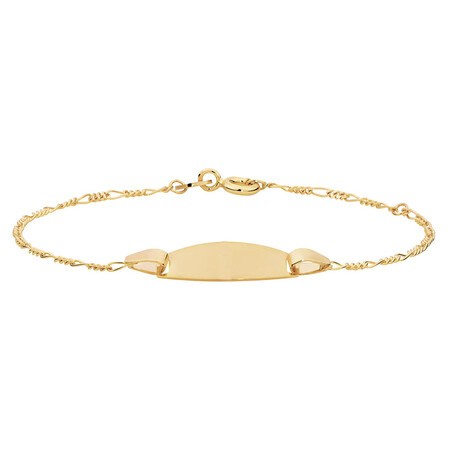 Baby Identity Bracelet in 10ct Yellow Gold Baby Identity Bracelet in 10ct Yellow Gold