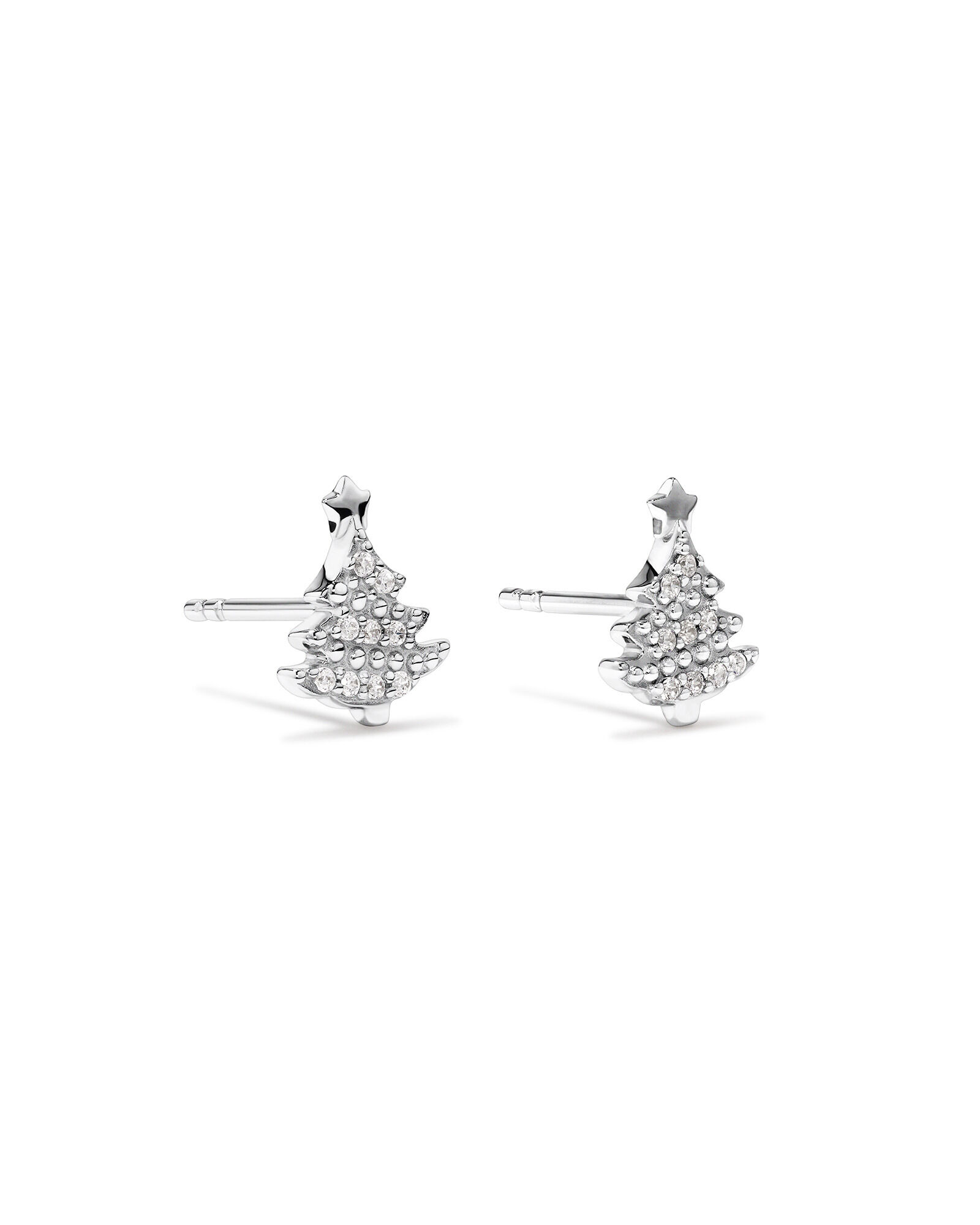 Sterling silver christmas earrings discount