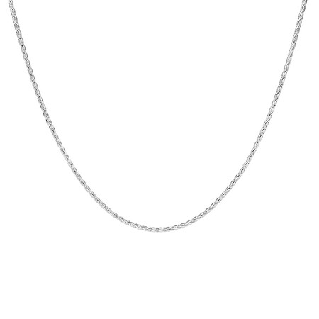50cm (20") 1.5mm-2mm Width Wheat Chain in Sterling Silver 50cm (20") 1.5mm-2mm Width Wheat Chain in Sterling Silver