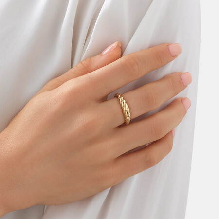 Narrow Croissant Ring in 10kt Yellow Gold Narrow Croissant Ring in 10kt Yellow Gold