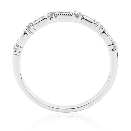 Evermore Wedding Band with 0.20 Carat TW of Diamonds in 10ct White Gold Evermore Wedding Band with 0.20 Carat TW of Diamonds in 10ct White Gold