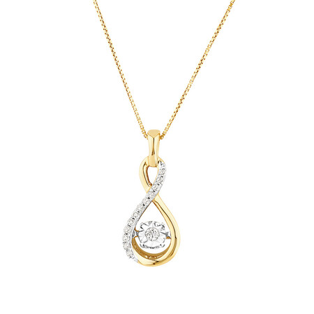 Everlight Pendant with Diamonds in 10kt Yellow Gold Everlight Pendant with Diamonds in 10kt Yellow Gold