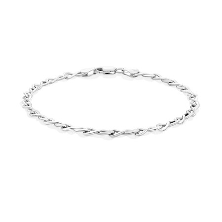 19cm (7.5") Infinity Bracelet in Sterling Silver 19cm (7.5") Infinity Bracelet in Sterling Silver
