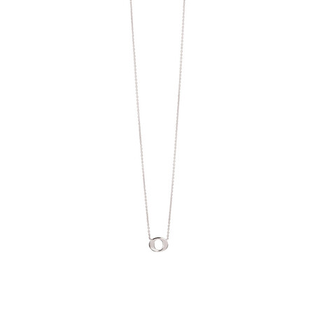 'O' Initial Necklace in Sterling Silver 'O' Initial Necklace in Sterling Silver
