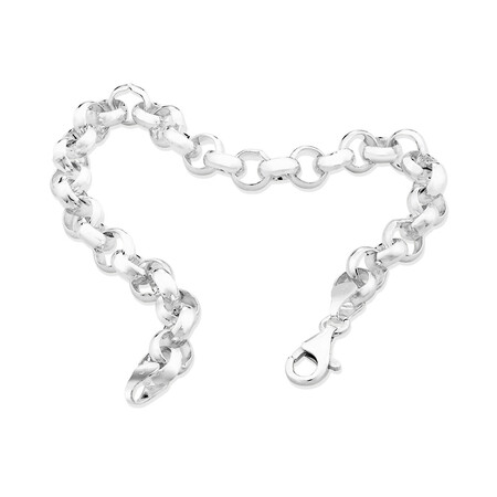 19cm (7.5") Belcher Bracelet in Sterling Silver 19cm (7.5") Belcher Bracelet in Sterling Silver