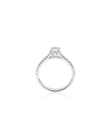 Engagement Ring with 0.78 Carat TW of Diamonds in 14ct White Gold Engagement Ring with 0.78 Carat TW of Diamonds in 14ct White Gold