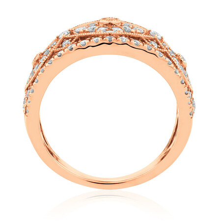 Ring with 1 Carat TW of Diamonds in 10ct Rose Gold Ring with 1 Carat TW of Diamonds in 10ct Rose Gold