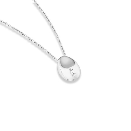 Sculpture Dome Oval Pendant in Sterling Silver Sculpture Dome Oval Pendant in Sterling Silver