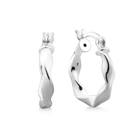 Hoop Earrings in Sterling Silver Hoop Earrings in Sterling Silver
