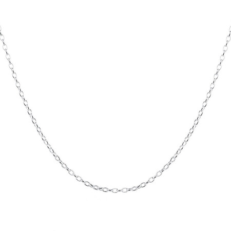 50cm (20") 2.5mm-3mm Width Oval Belcher Chain in Sterling Silver 50cm (20") 2.5mm-3mm Width Oval Belcher Chain in Sterling Silver