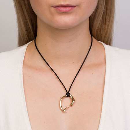 Medium Spirits Bay Hollow Pendant in 10ct Yellow Gold Medium Spirits Bay Hollow Pendant in 10ct Yellow Gold