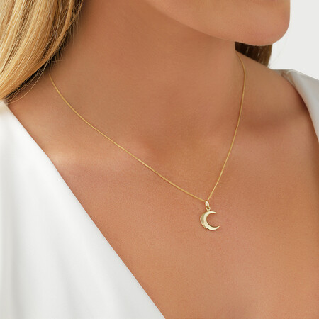 Moon Pendant in 10kt Yellow Gold Moon Pendant in 10kt Yellow Gold