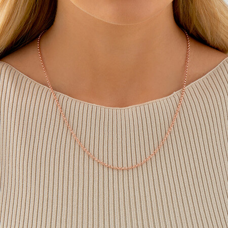 50cm (20") Hollow Belcher Chain in 10kt Rose Gold 50cm (20") Hollow Belcher Chain in 10kt Rose Gold