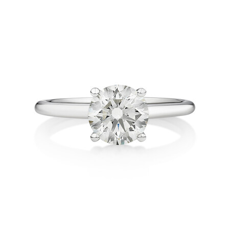 Laboratory-Created 1.50 Carat Diamond Ring In 14ct White Gold Laboratory-Created 1.50 Carat Diamond Ring In 14ct White Gold