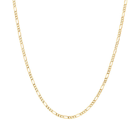 60cm (24") Hollow Figaro Chain in 10ct Yellow Gold 60cm (24") Hollow Figaro Chain in 10ct Yellow Gold