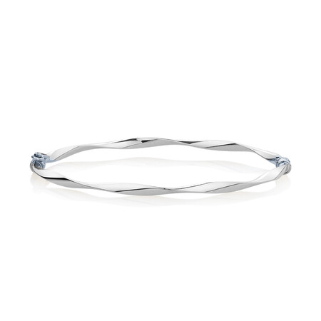 Twist Bangle in 10ct White Gold Twist Bangle in 10ct White Gold