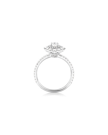 Sir Michael Hill Designer Oval Engagement Ring with 0.92 Carat TW Diamonds in 18ct White Gold Sir Michael Hill Designer Oval Engagement Ring with 0.92 Carat TW Diamonds in 18ct White Gold
