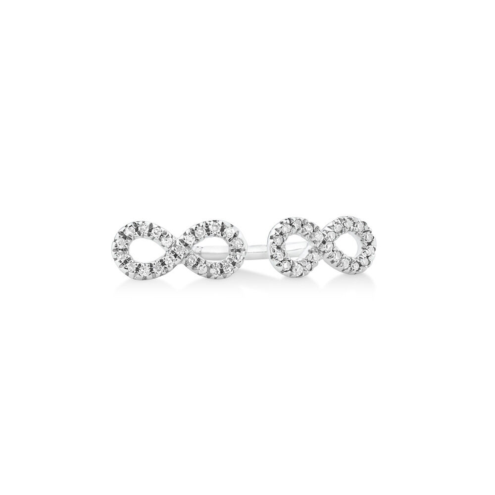 Sterling silver infinity earrings discount