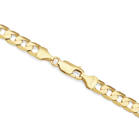 55cm (22") 6mm-6.5mm Width Curb Chain in 10kt Yellow Gold 55cm (22") 6mm-6.5mm Width Curb Chain in 10kt Yellow Gold