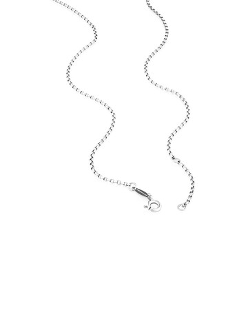 45cm (18") 1mm-1.5mm Width Diamond Cut Belcher Chain in 18kt White Gold 45cm (18") 1mm-1.5mm Width Diamond Cut Belcher Chain in 18kt White Gold