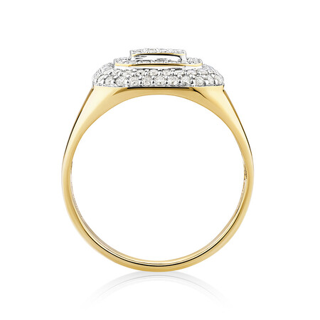 Ring with 1 Carat TW of Diamonds in 10kt Yellow Gold Ring with 1 Carat TW of Diamonds in 10kt Yellow Gold