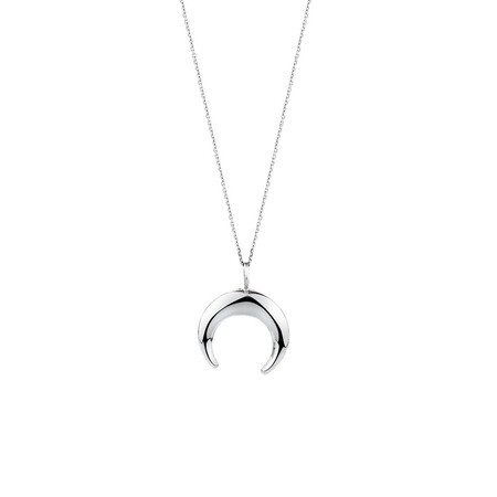 Crescent Pendant In Sterling Silver Crescent Pendant In Sterling Silver
