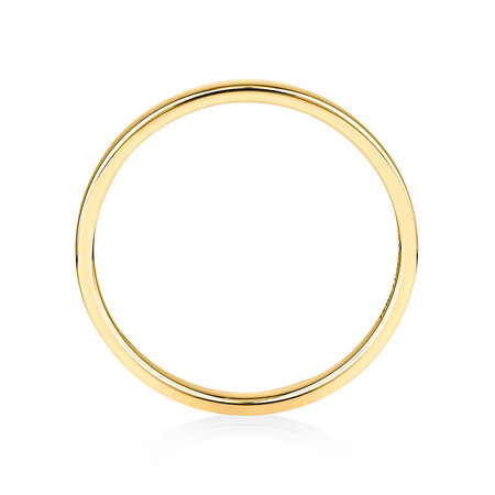 Lite Half Round Wedding Band in 10kt Yellow Gold Lite Half Round Wedding Band in 10kt Yellow Gold