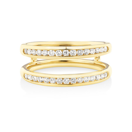 Evermore Enhancer Ring with 0.40 Carat TW Diamonds in 14kt Yellow Gold Evermore Enhancer Ring with 0.40 Carat TW Diamonds in 14kt Yellow Gold