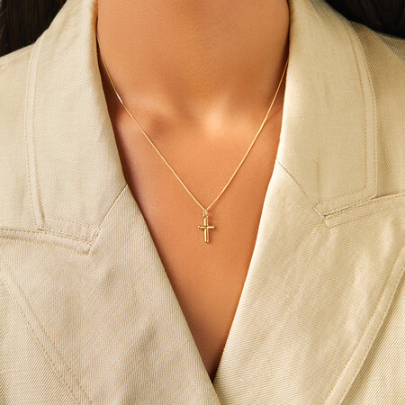 Cross Pendant in 10ct Yellow Gold Cross Pendant in 10ct Yellow Gold