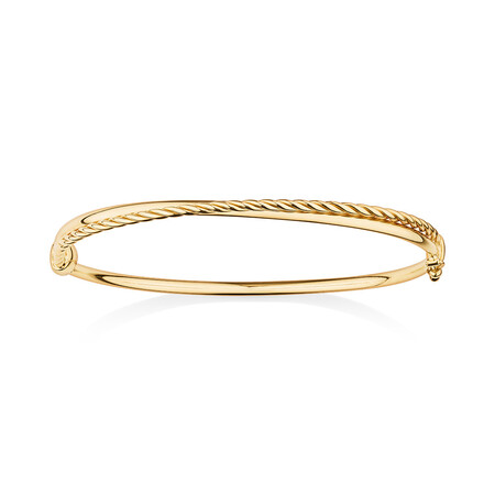 65mm Double Twist Bangle in 10kt Yellow Gold 65mm Double Twist Bangle in 10kt Yellow Gold