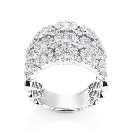 Bubble Ring with 3 Carat TW of Diamonds in 14kt White Gold Bubble Ring with 3 Carat TW of Diamonds in 14kt White Gold