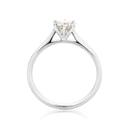 Solitaire Engagement Ring With a 1/2 Carat TW Diamond in 14kt White Gold Solitaire Engagement Ring With a 1/2 Carat TW Diamond in 14kt White Gold