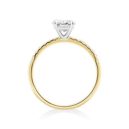 Southern Star Engagement Ring with 1.15 Carat TW of Diamonds in 18kt Yellow & White Gold Southern Star Engagement Ring with 1.15 Carat TW of Diamonds in 18kt Yellow & White Gold
