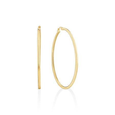 Hoop Earrings in 10ct Yellow Gold Hoop Earrings in 10ct Yellow Gold