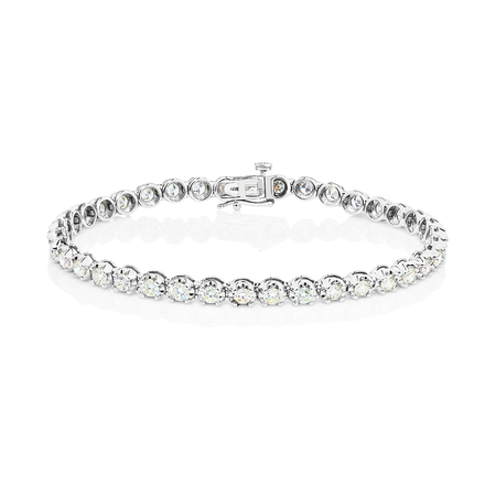 Tennis Bracelet with 4.0 Carat TW of Diamonds in 14kt White Gold Tennis Bracelet with 4.0 Carat TW of Diamonds in 14kt White Gold