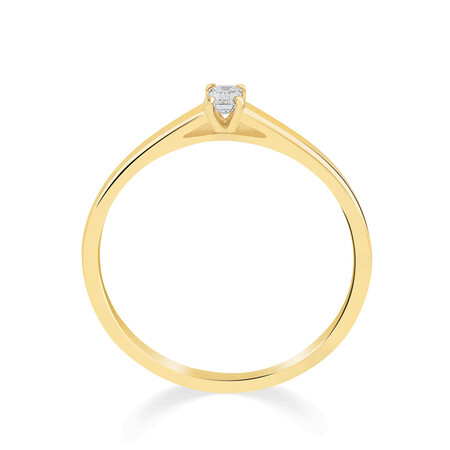 Promise Ring with Diamond in 10ct Yellow Gold Promise Ring with Diamond in 10ct Yellow Gold